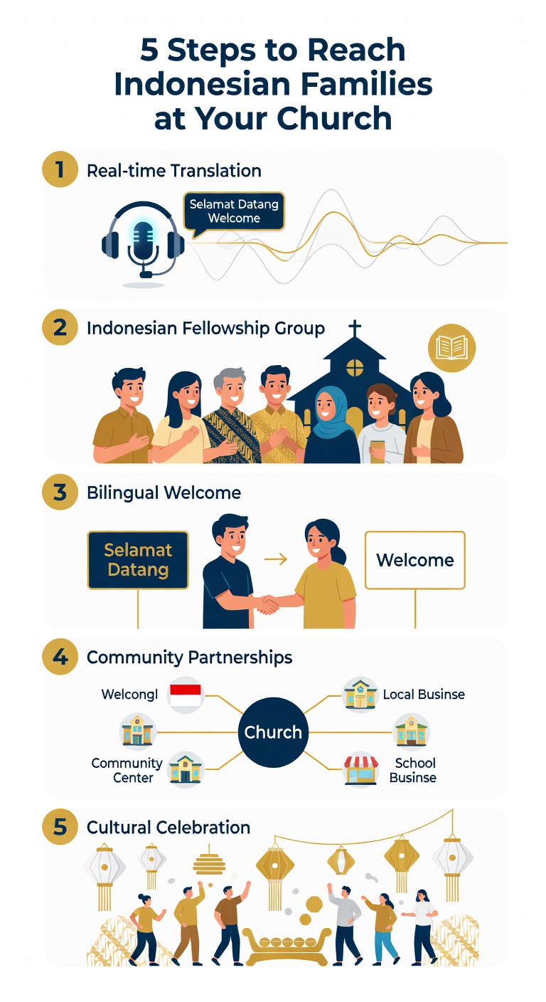 Infographic: 5 steps to reach Indonesian-speaking families at your church